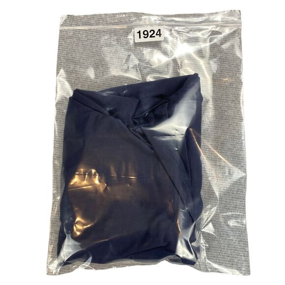 Under armour Tee Shirt Mens Medium Navy Spell Out Logo Short Sleeve Crew Neck - Picture 15 of 15